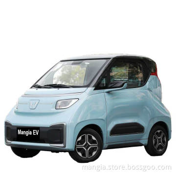 Two four wheel adult electric vehicles made in China Wuling Nano EV a new family mini electric vehicle 2022 for sale